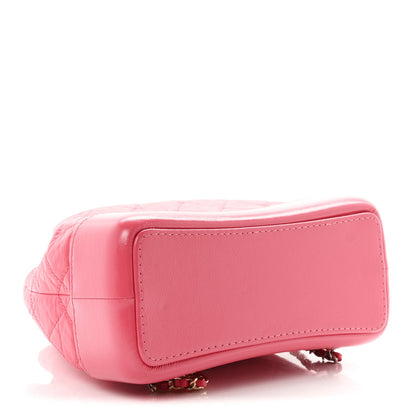 Small Quilted Calfskin Backpack - Pink