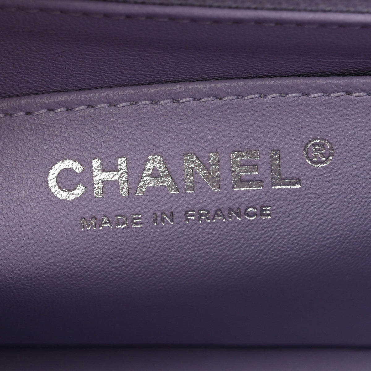 Mini Quilted Calfskin Flap Shoulder Bag - Purple