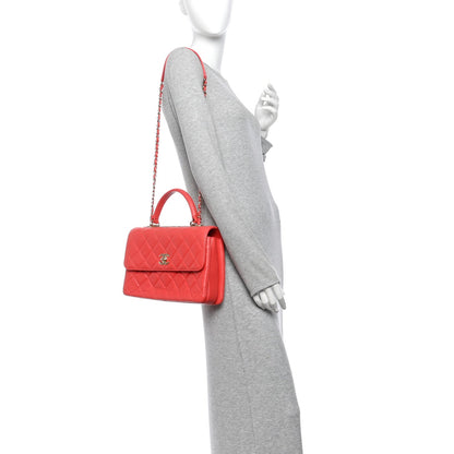 Medium Quilted Lambskin Flap Shoulder Bag