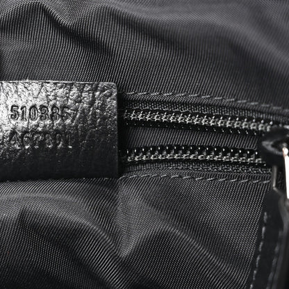 Nylon Flap Shoulder Bag - Black