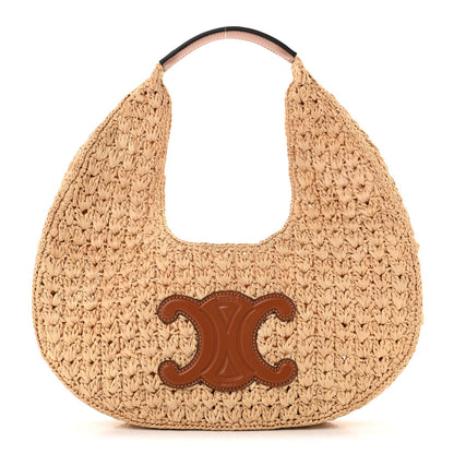 Calfskin Hobo Bag - Natural