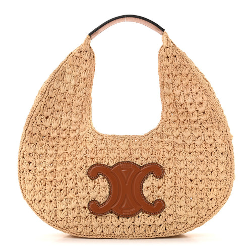Calfskin Hobo Bag - Natural