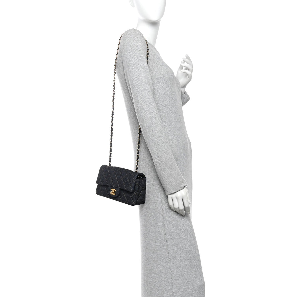 Mini Quilted Flap Shoulder Bag - Tan