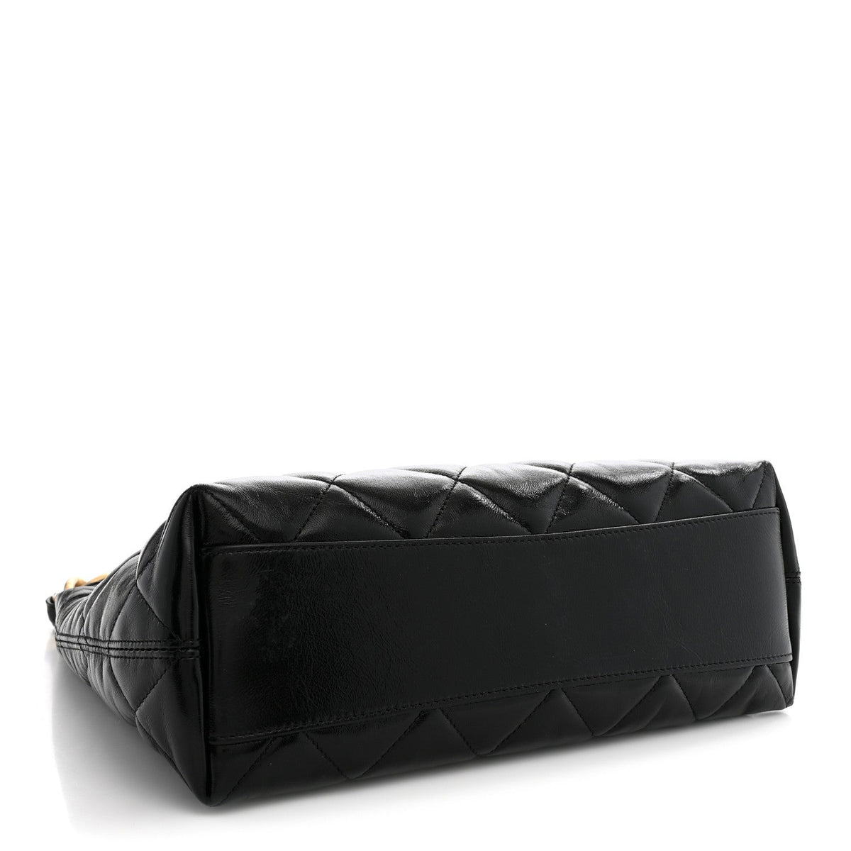 Quilted Lambskin Hobo Bag - Black