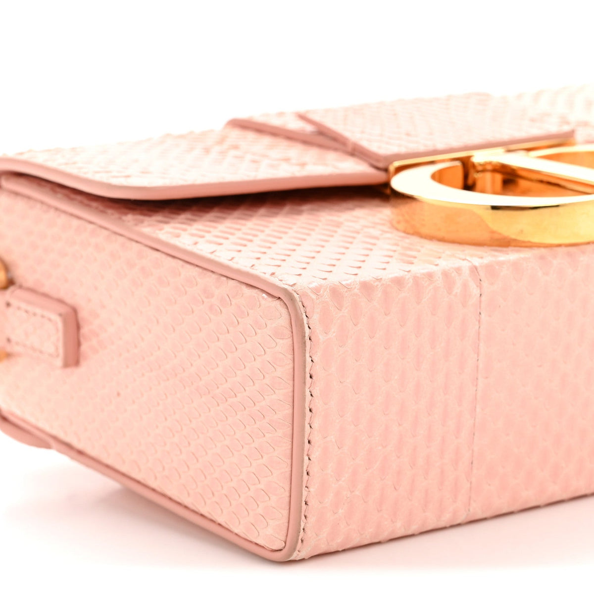 Snakeskin 30 Montaigne Box Bag Rose Clai Handbag