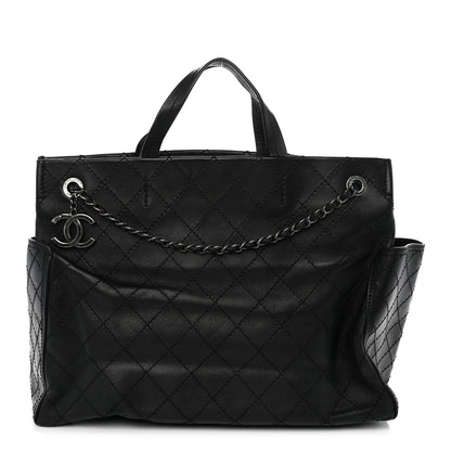 Calfskin Tote Bag - Black