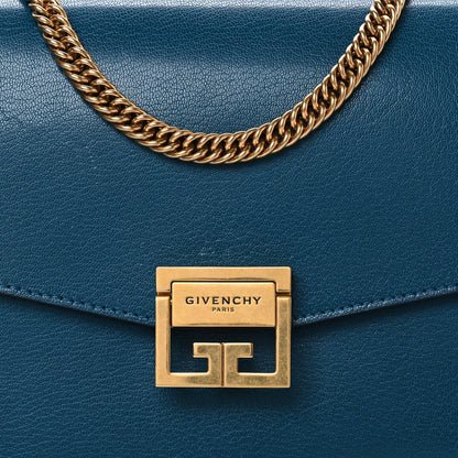 Medium Goatskin Suede Shoulder Bag - Blue