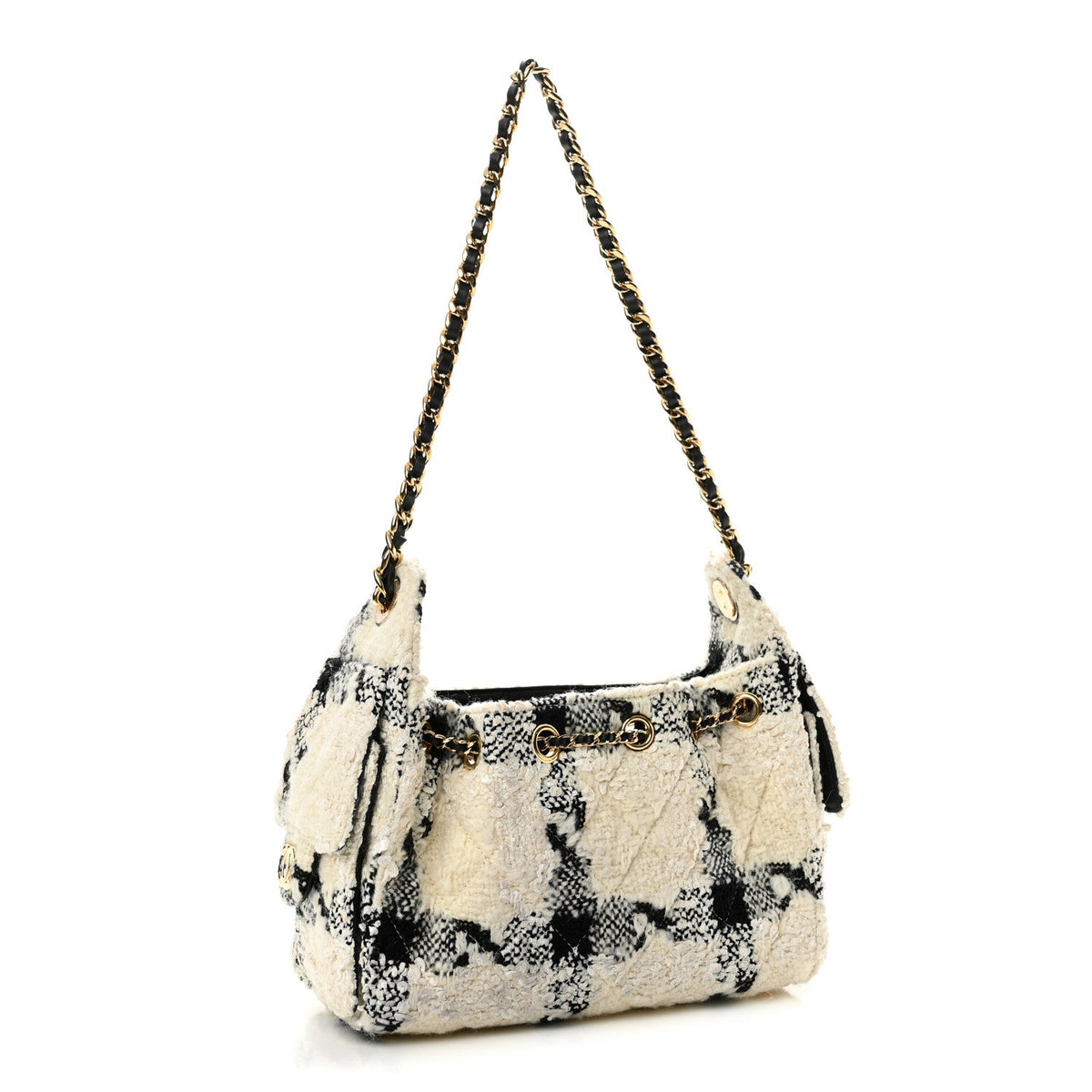 Mini Quilted Handbag - White