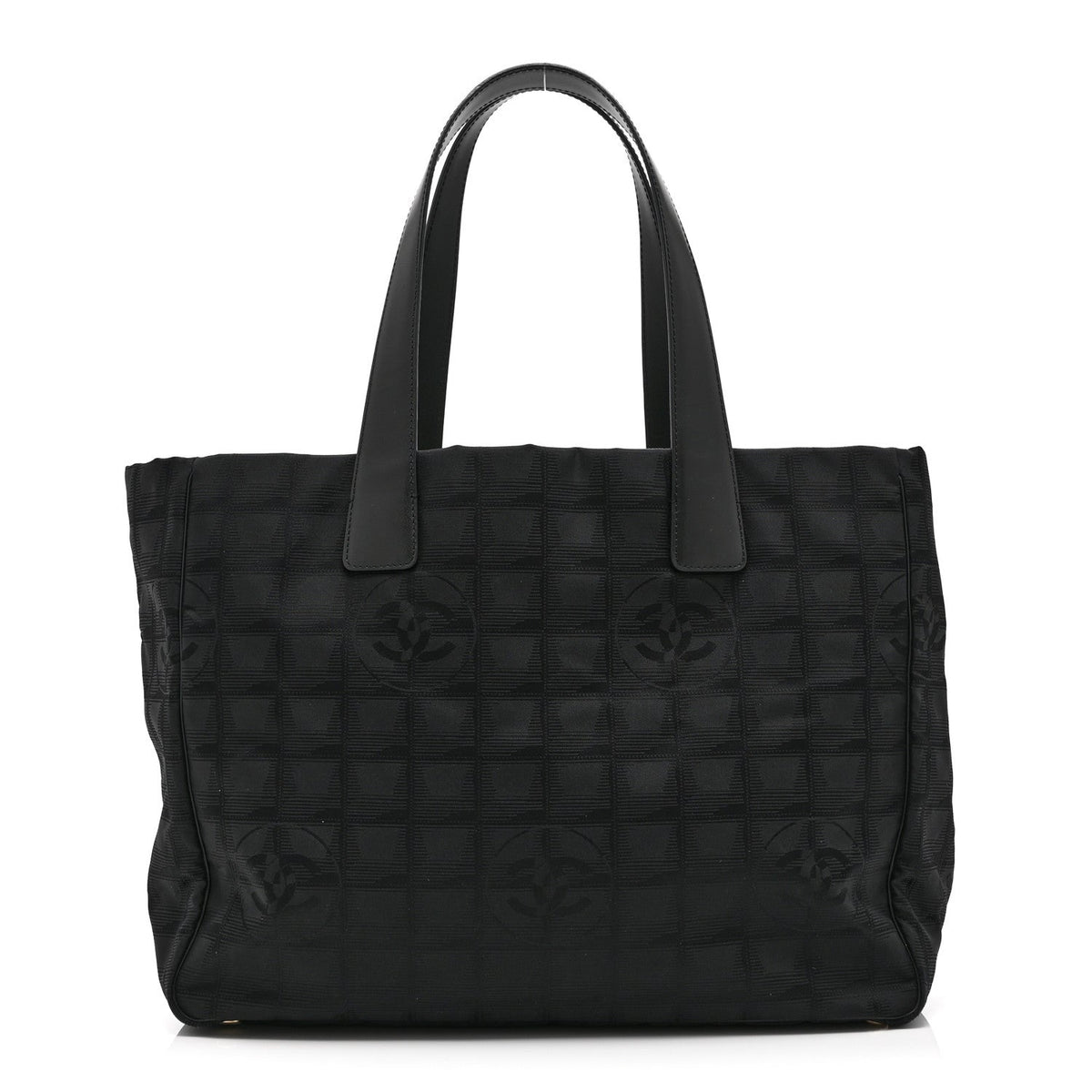 Medium Nylon Tote Bag - Black
