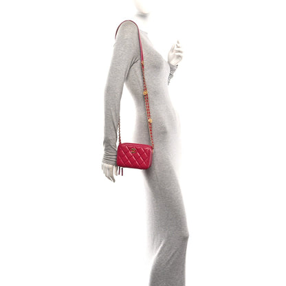 Quilted Caviar Clutch Bag