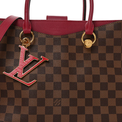 Damier Ebene Lv Riverside Lie De Vin Handbag
