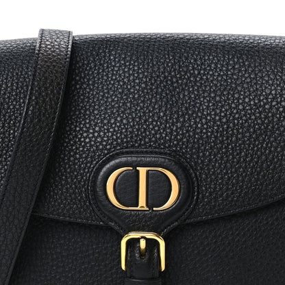 Medium Calfskin Flap Shoulder Bag - Black
