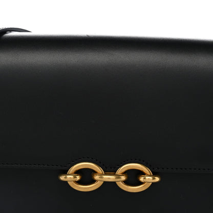 Calfskin Satchel Bag - Black