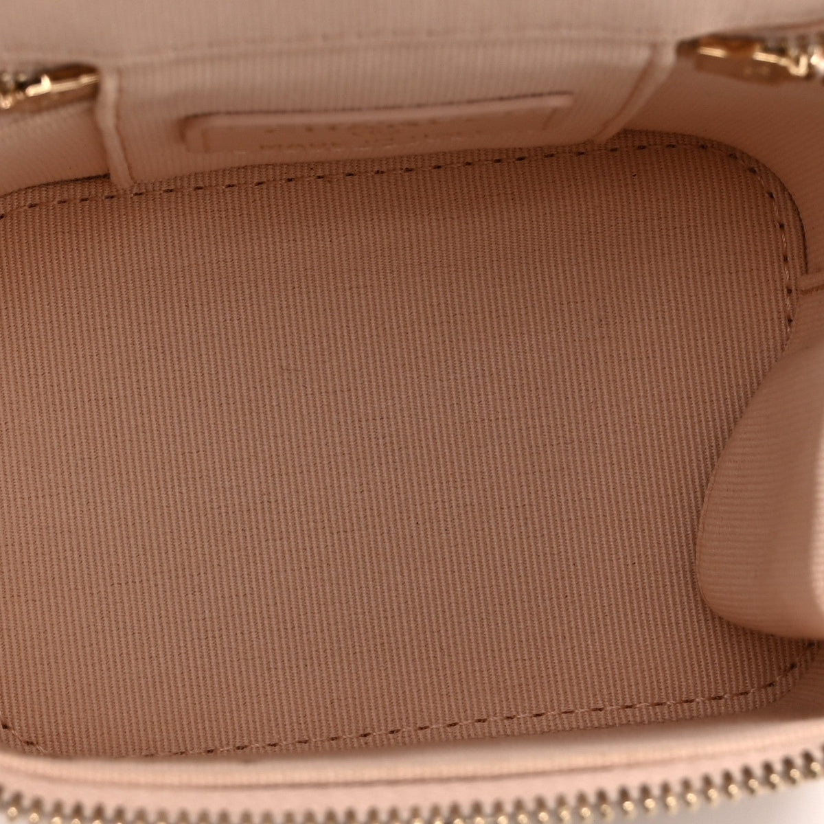 Mini Quilted Caviar Handbag - Beige