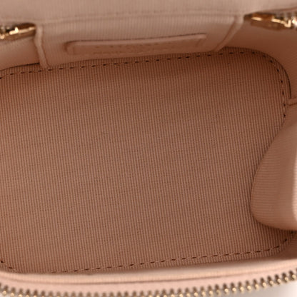 Mini Quilted Caviar Handbag - Beige