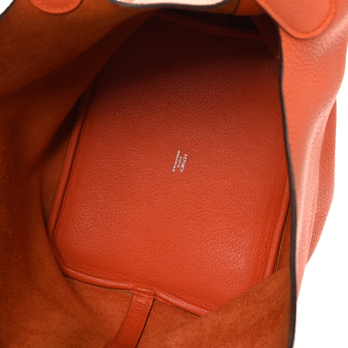 Taurillon Clemence Picotin Lock Mm Orang Handbag