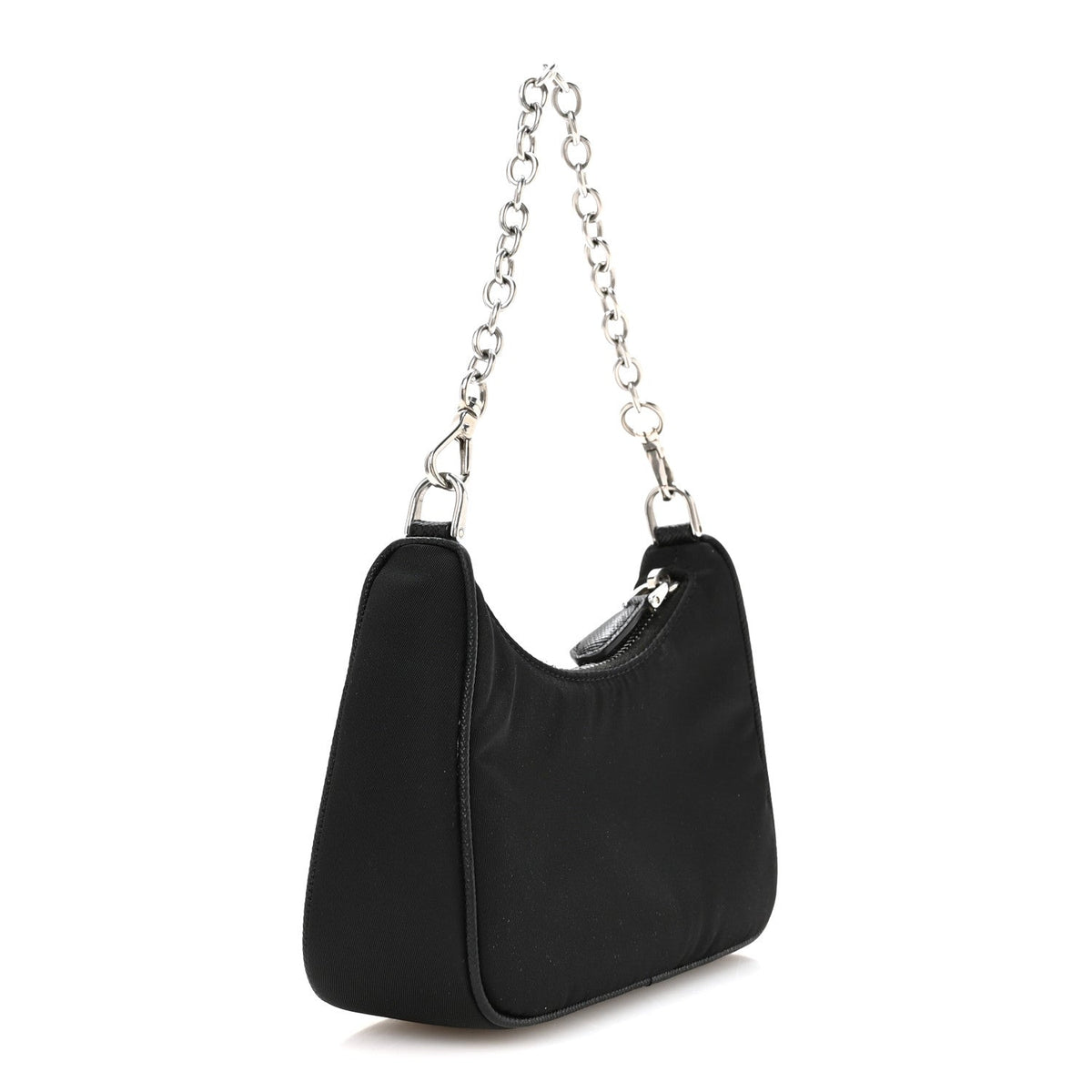Mini Nylon Shoulder Bag - Black