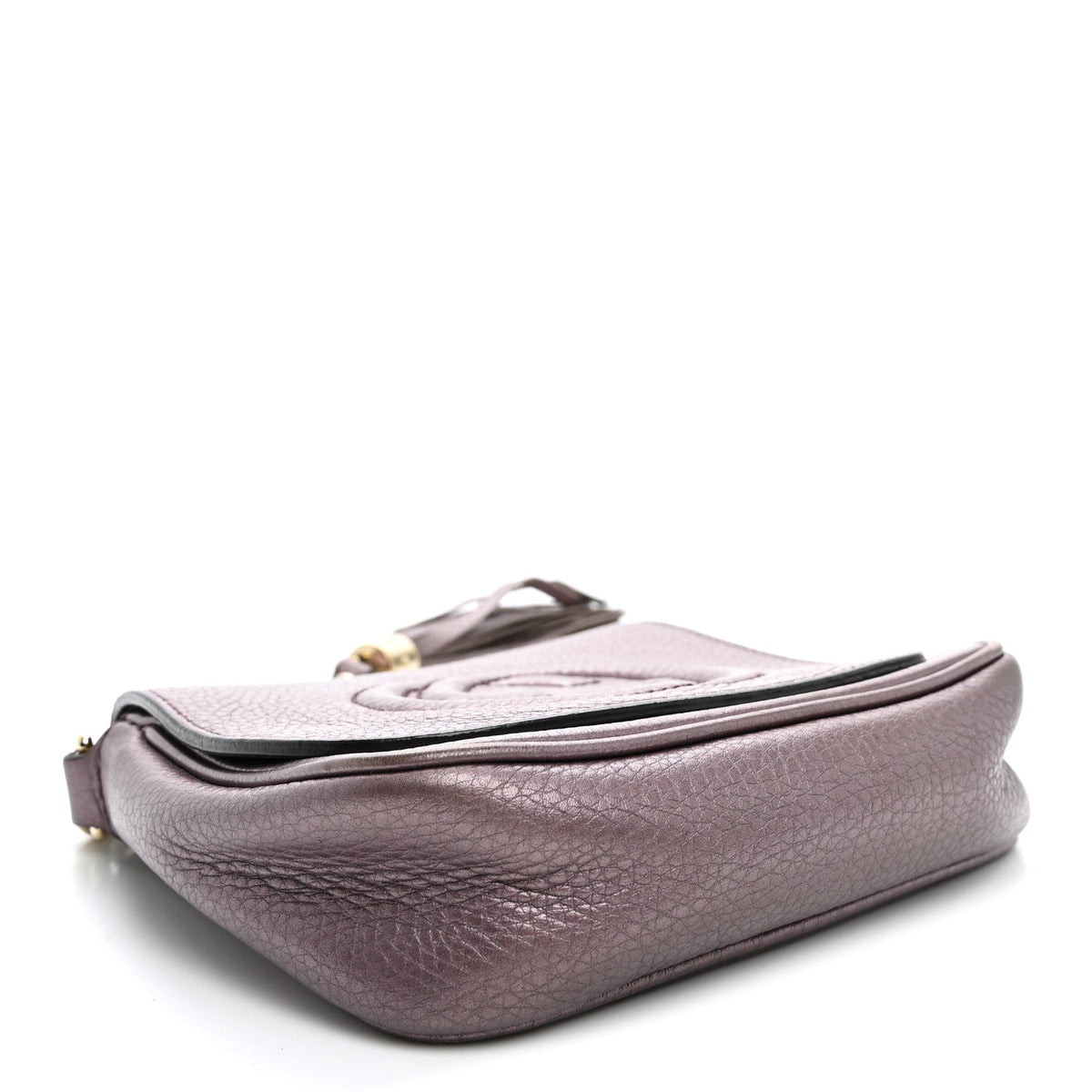 Small Calfskin Crossbody Bag - Purple
