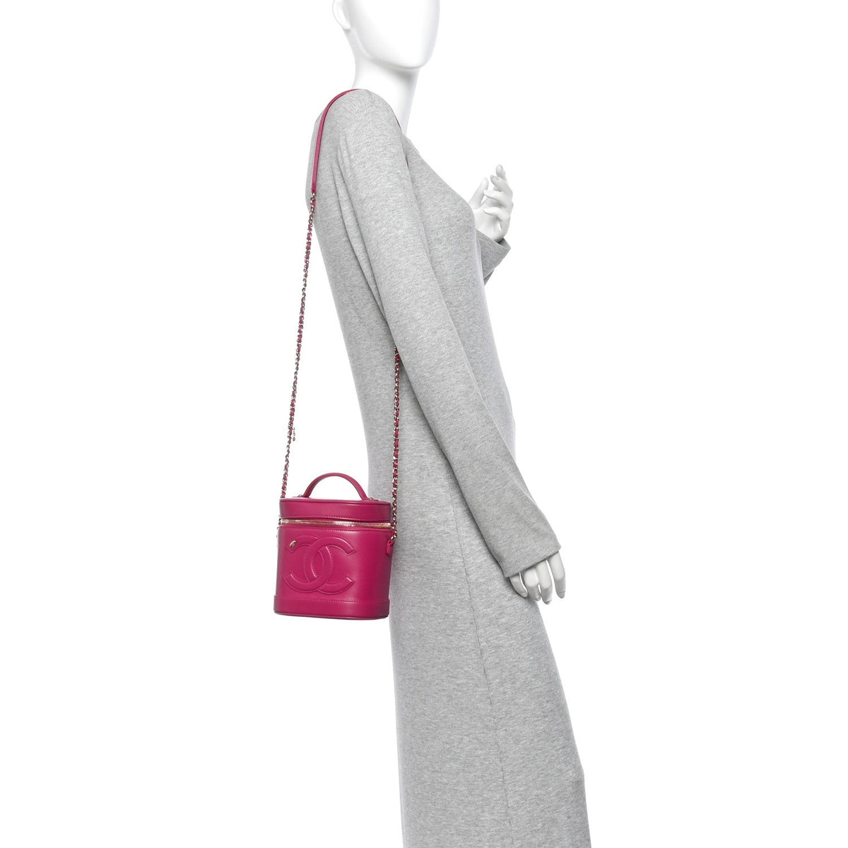 Lambskin Handbag - Pink