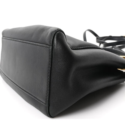 Mini Nappa Satchel Bag - Black