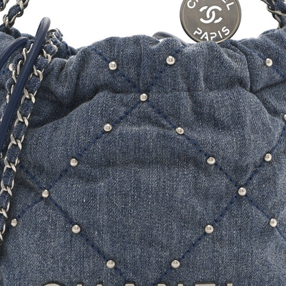 Mini Quilted Handbag - Blue