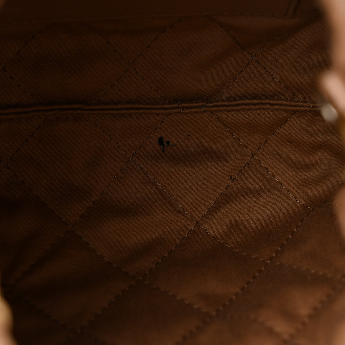 Mini Quilted Calfskin Handbag - Beige