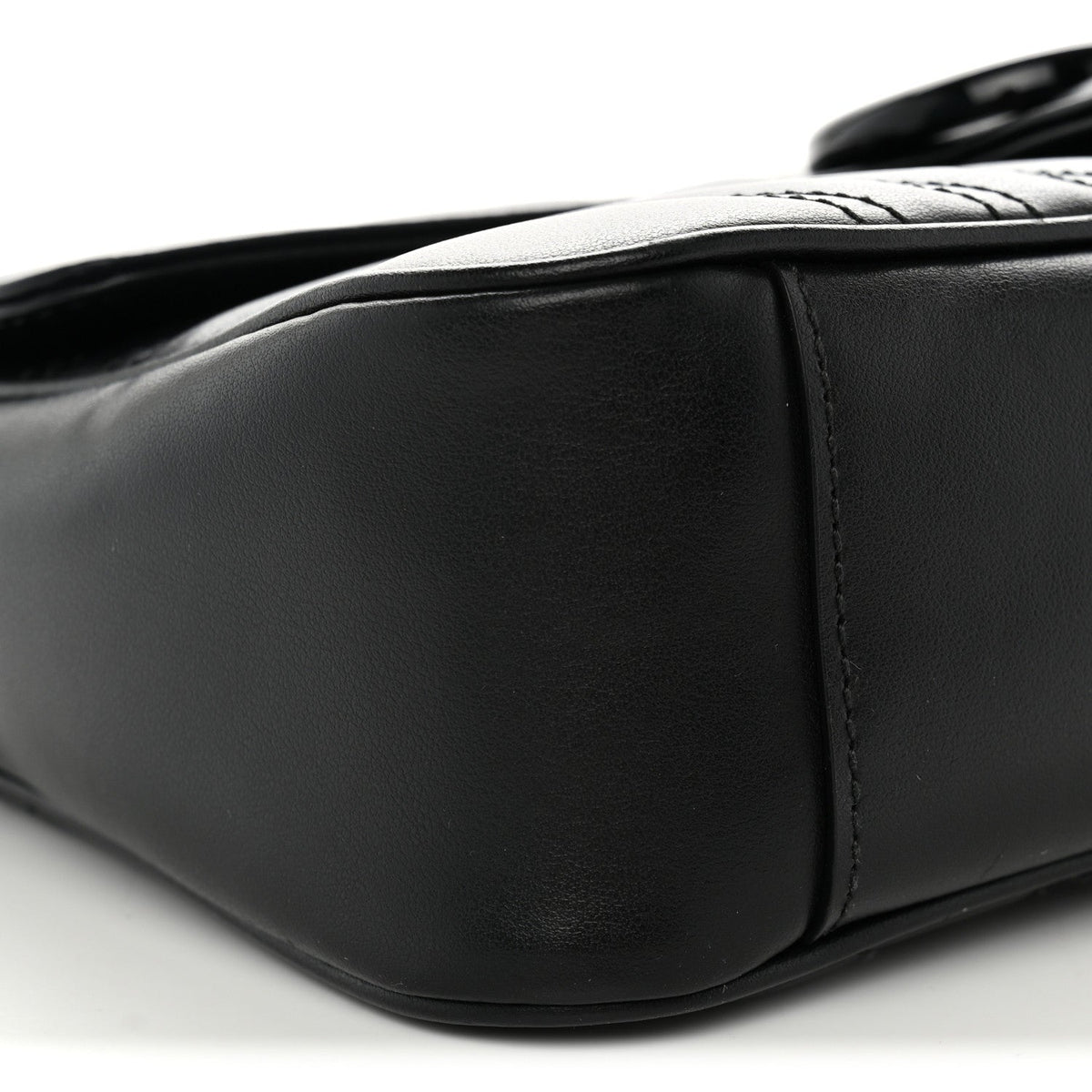 Small Calfskin Shoulder Bag - Black