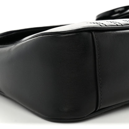Small Calfskin Shoulder Bag - Black