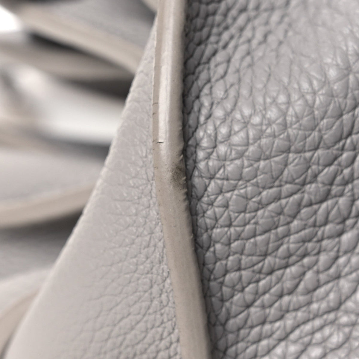 Small Calfskin Handbag - Grey