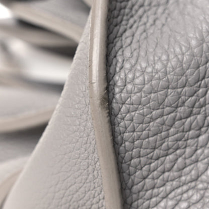 Small Calfskin Handbag - Grey
