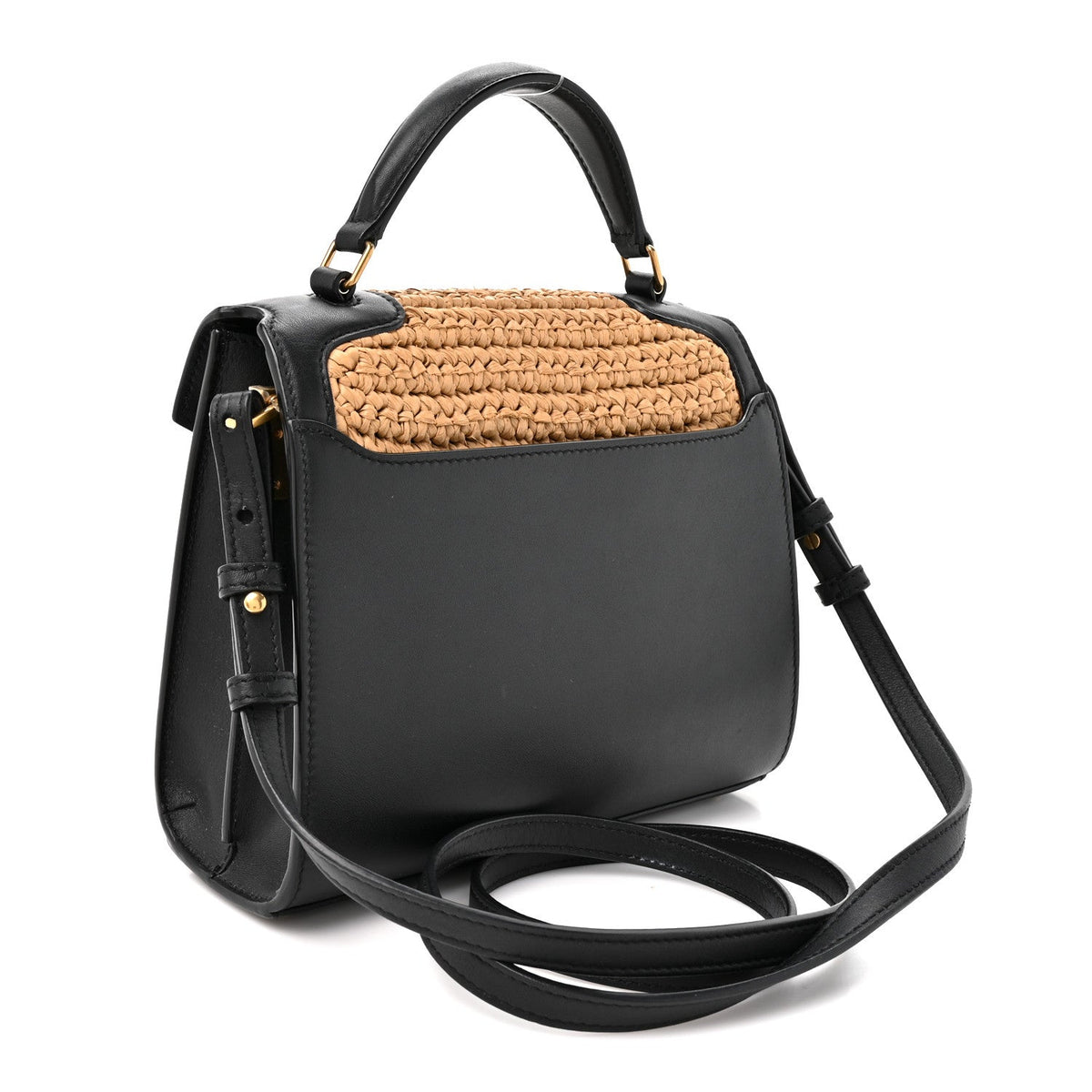 Mini Calfskin Handbag - Black