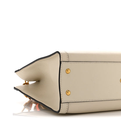 Small Calfskin Tote Bag - White