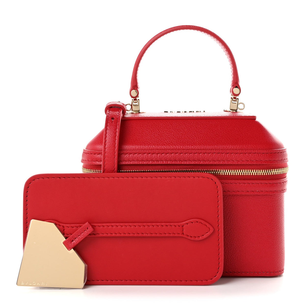 Calfskin Handbag - Red