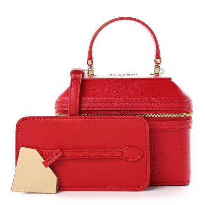 Calfskin Handbag - Red