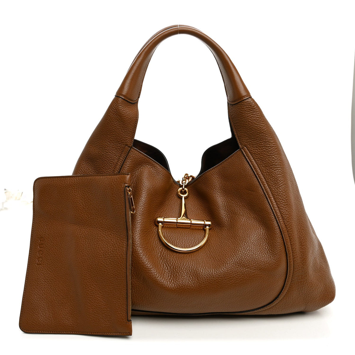 Maxi Calfskin Shoulder Bag - Brown