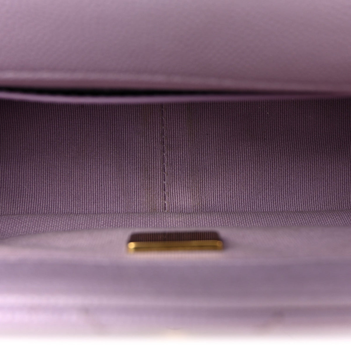 Mini Quilted Caviar Flap Shoulder Bag - Purple
