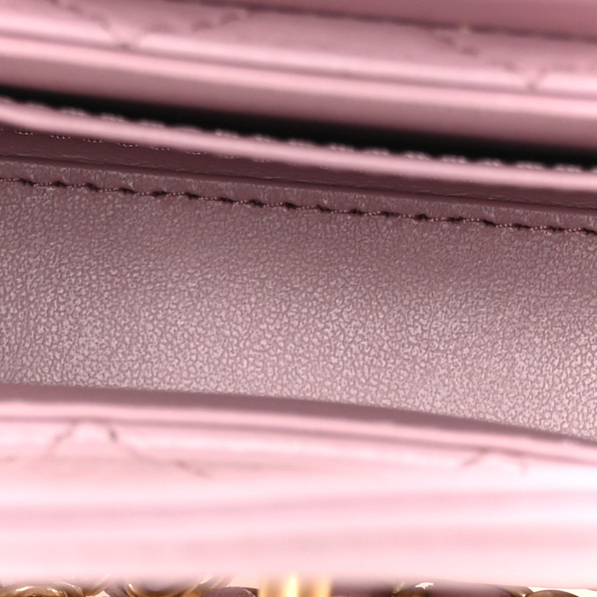 Mini Quilted Calfskin Handbag - Pink