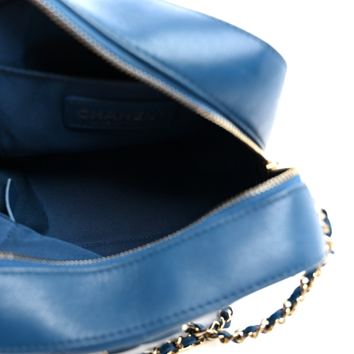 Calfskin Handbag - Blue