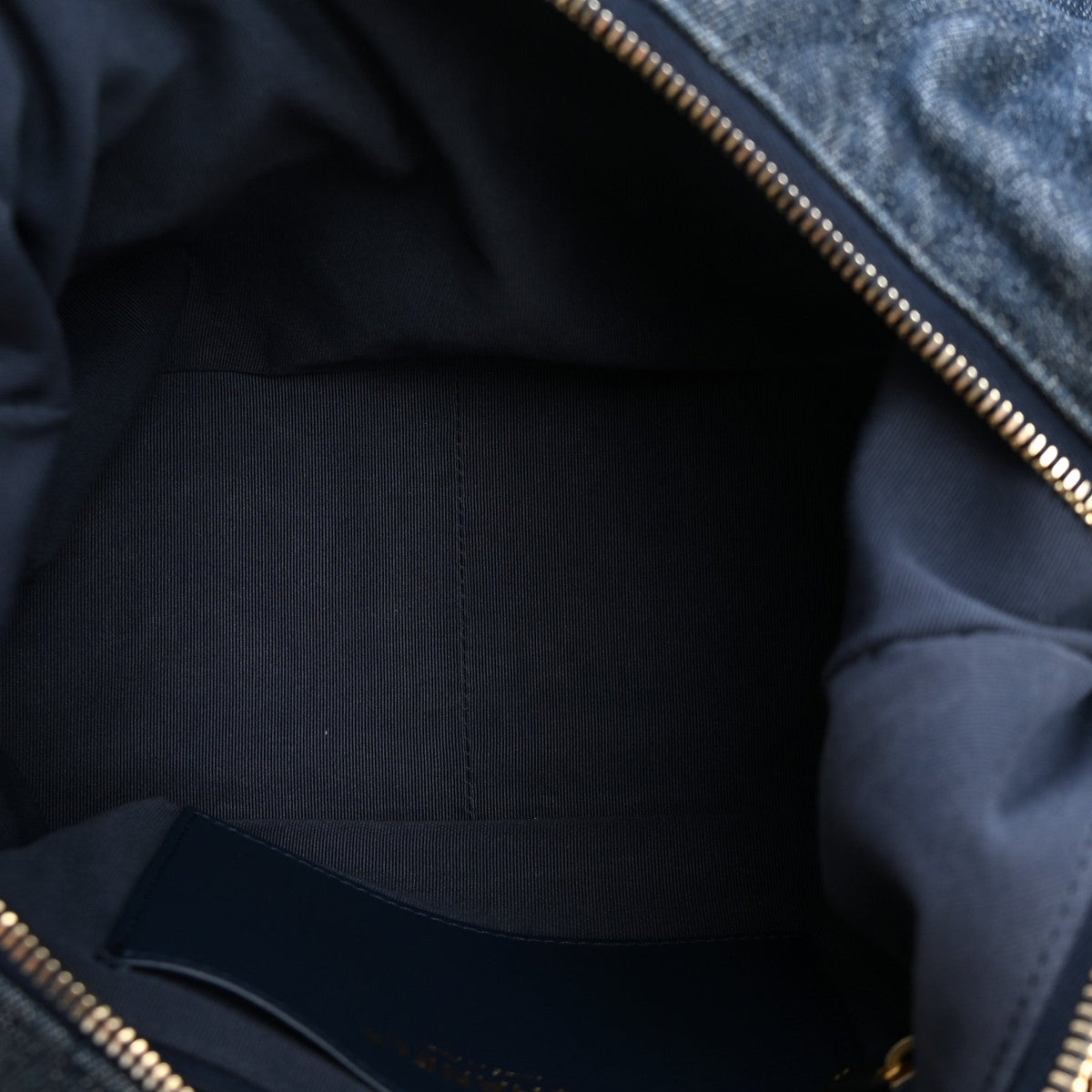 Maxi Quilted Hobo Bag - Blue