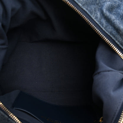 Maxi Quilted Hobo Bag - Blue