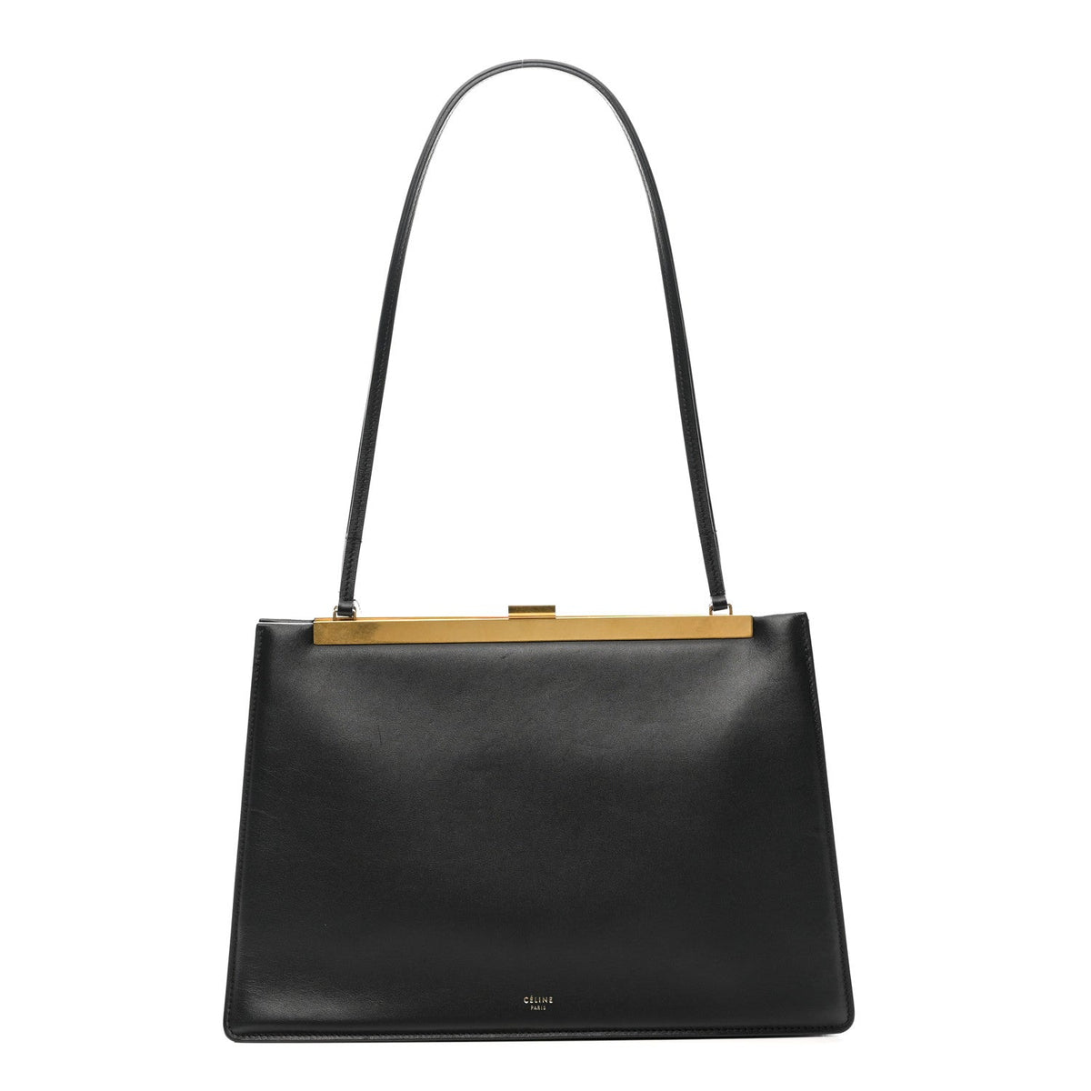 Medium Calfskin Shoulder Bag - Black