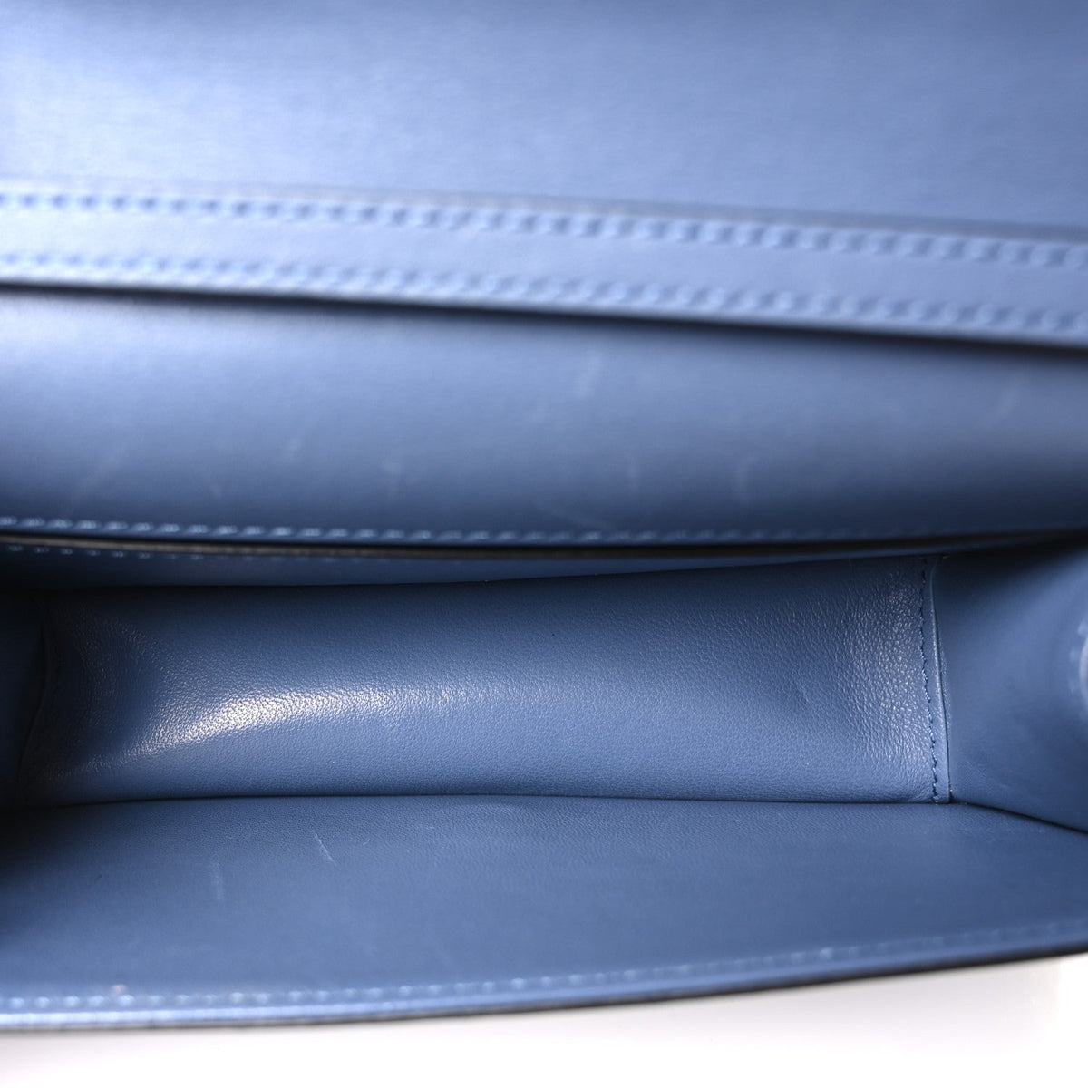 Small Calfskin Shoulder Bag - Blue