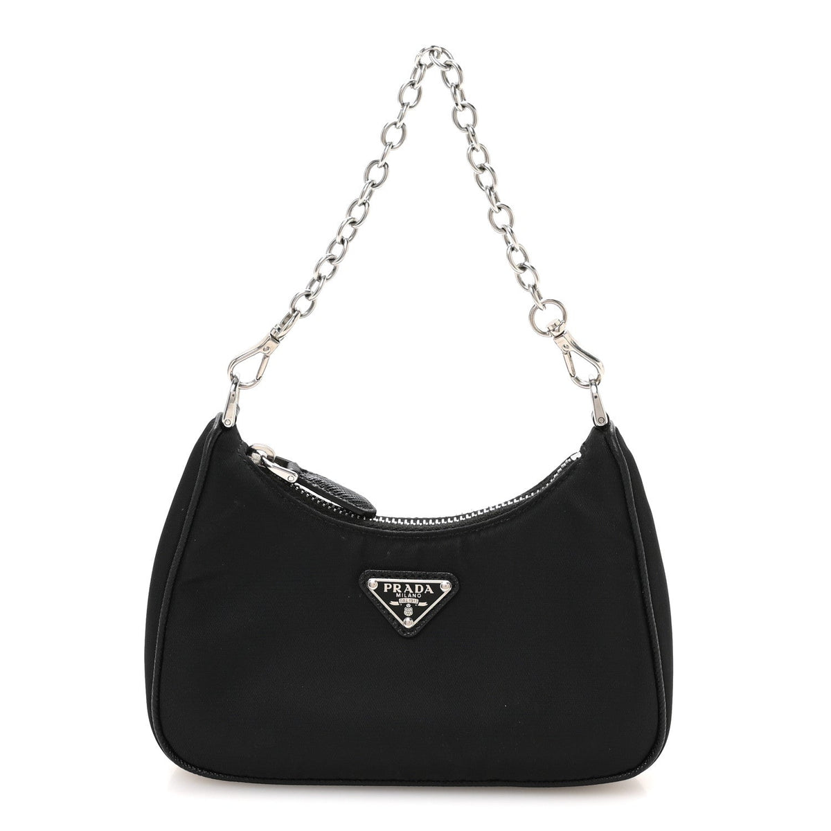 Mini Nylon Shoulder Bag - Black