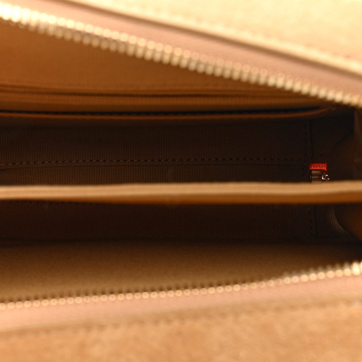 Quilted Suede Handbag - Brown