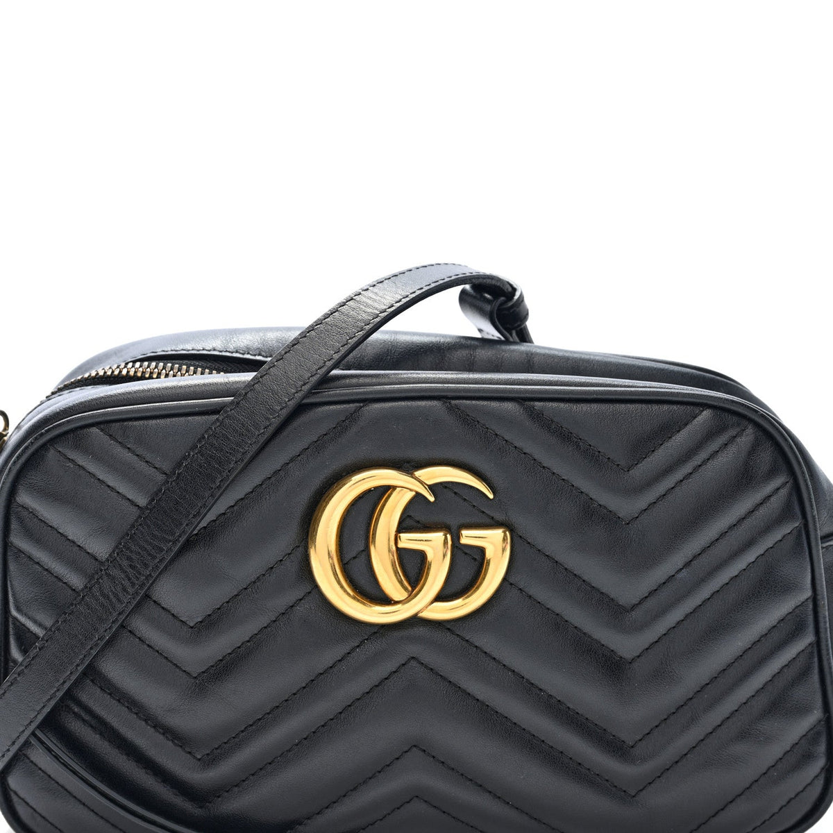 Small Calfskin Shoulder Bag - Black
