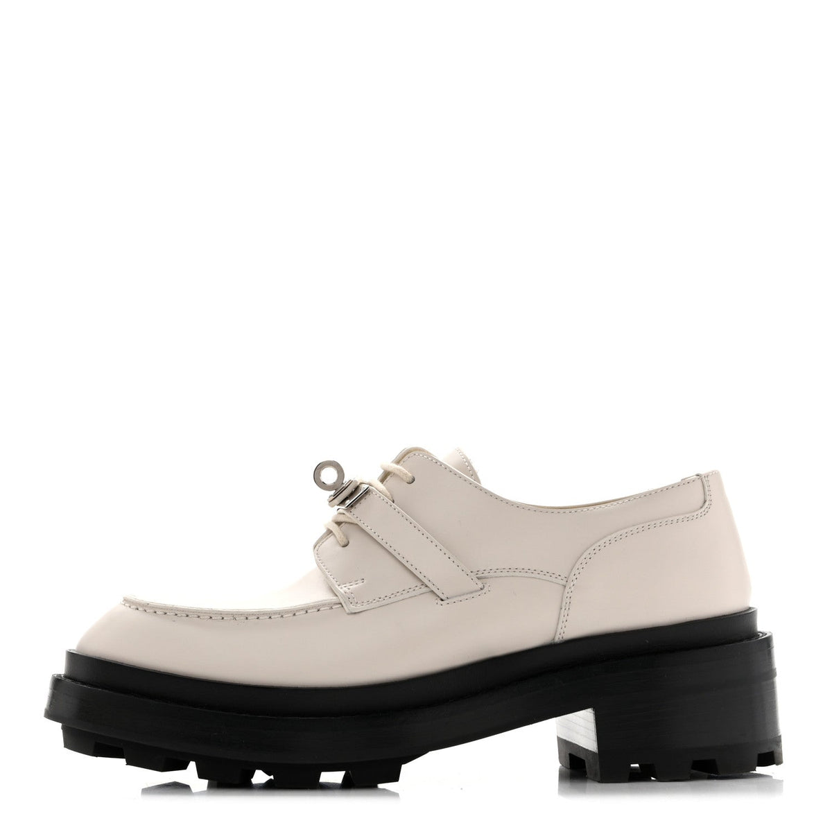 Glossed Calfskin First Derby Beige Glaise