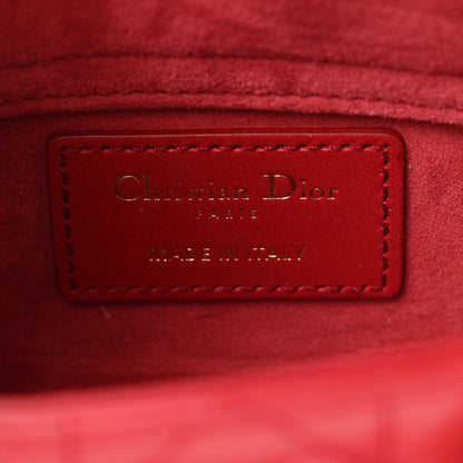 Lambskin Handbag - Red