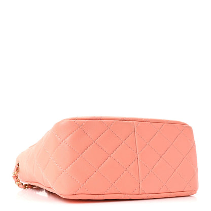Small Quilted Lambskin Hobo Bag