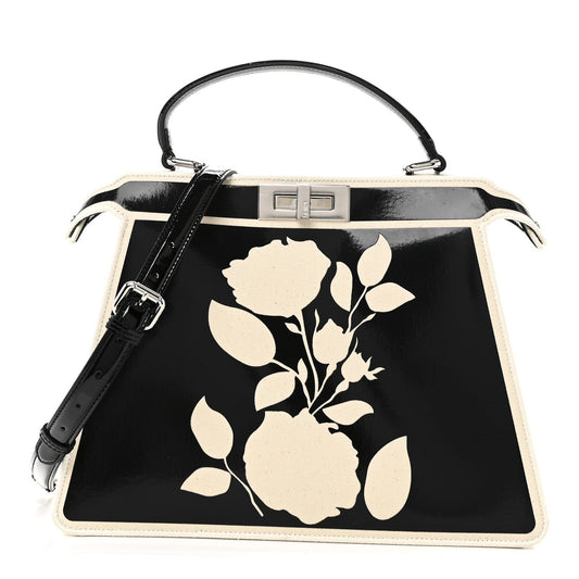 Medium Canvas Satchel Bag - Black