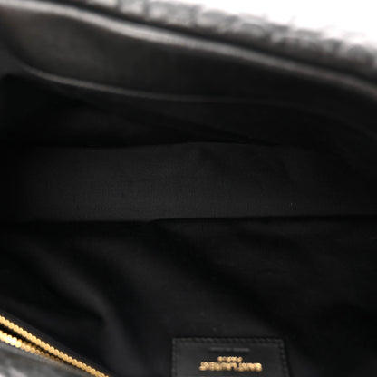 Large Lambskin Handbag - Black